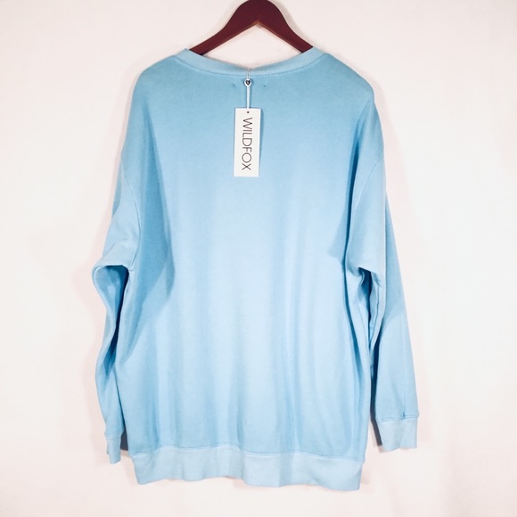 WILDFOX | Bikini Bod Sweatshirt / Beach Coverup -M - Picture 7 of 8